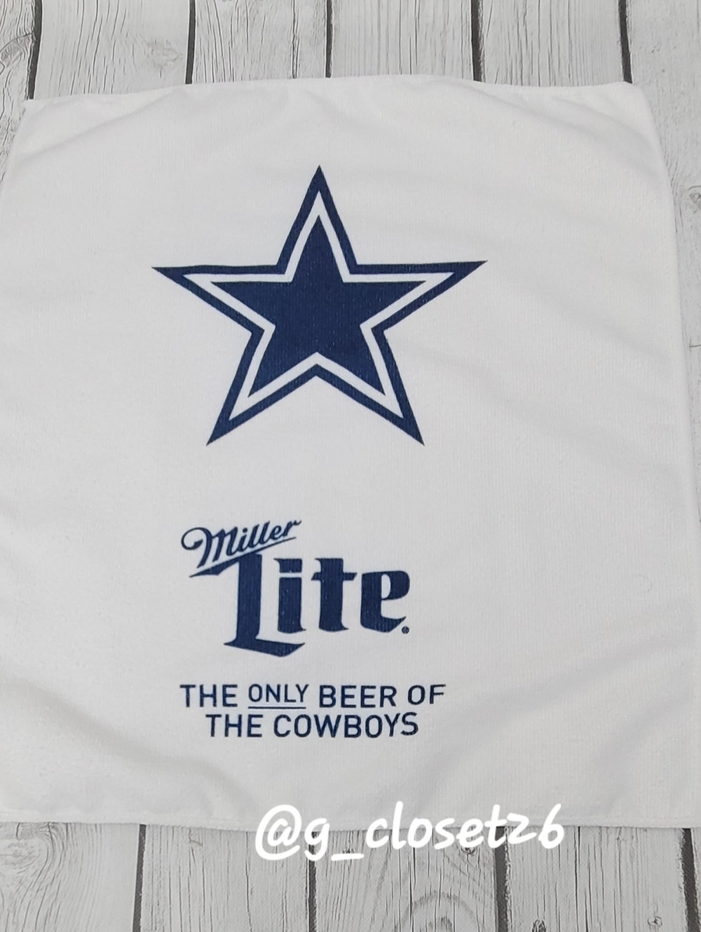 Miller Lite x Dallas Cowboys White Rally Towel